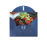 YTUOPWE Carte vierge bleue à carreaux de vœux et perle magnifique bloc de notes vierge tentant porc braisé image