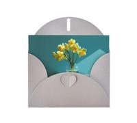 YTUOPWE Carte vierge grise à carreaux de vœux et perle magnifique bloc de notes vierge Belle image de mi-été