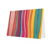 YTUOPWE Carte vierge grise à carreaux de vœux et perle magnifique bloc de notes vierges lignes colorées Image