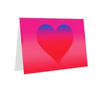 YTUOPWE Carte vierge rose à carreaux de vacances et perle magnifique bloc de note vierge amant couleur changeante amour image