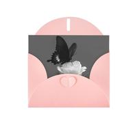 YTUOPWE Carte vierge rose à carreaux de vacances et perle magnifique bloc de note vierge noir et blanc silence image