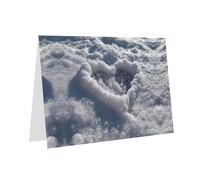 YTUOPWE Carte vierge rose à carreaux de vacances et perle magnifique bloc de notes vierge Love in the Snow