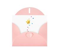 YTUOPWE Carte vierge rose à carreaux de vacances et perle magnifique bloc de notes vierges étoiles à cinq branches et étoiles colorées Image