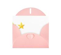 YTUOPWE Carte vierge rose à carreaux et perle magnifique bloc de notes vierge L'éblouissante étoile à cinq branches Image