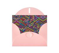 YTUOPWE Carte vierge rose à carreaux et perles - Superbe bloc de notes vierges - Lignes confuses