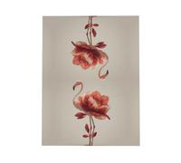 YTUOPWE Carte vierge rouge à carreaux de vacances et perle magnifique bloc de notes vierge image d'oiseau de feu frais