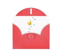 YTUOPWE Carte vierge rouge à carreaux de vœux et perle magnifique bloc de notes vierges étoiles à cinq branches et étoiles colorées Image