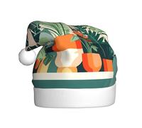 YTUOPWE Chapeau de Noël pour adulte avec image de petite plante verte de dessin animé, doux et léger