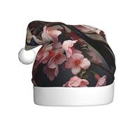 YTUOPWE Chapeau de Noël pour adulte avec petite hirondelle avec fleur dans la bouche. Matériau doux et léger