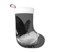 YTUOPWE Chaussettes décoratives de Noël noires et blanches silence image douce et confortable, ne se décolore pas, adaptées pour Halloween, les fêtes de vacances, les cheminées