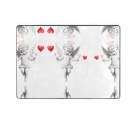 YTUOPWE Double Cupid Picture Carpet - Tapis doux, moelleux, absorbant l'eau, durable, pour salon, bureau, table basse, lit, balcon, 203 x 147,3 cm