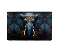 YTUOPWE Eerie Tapis de sol en flanelle motif éléphant 152,4 x 99,1 cm pour salon, bureau, table basse, lit, balcon
