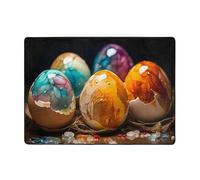 YTUOPWE Eggshell coloring Tapis doux, moelleux, absorbant l'eau, durable, pour salon, bureau, table basse, lit, balcon, 203,2 x 147,3 cm