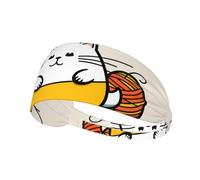 YTUOPWE Fat Cat Bandeau élastique pour homme et femme Séchage rapide