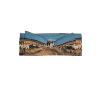 YTUOPWE Flock of Sheep on the grassland Picture Baby Bow Headband - Bandeau en polyester doux, doux pour la peau et extensible pour nourrissons de 0 à 6 mois