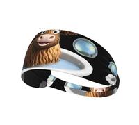 YTUOPWE Highland Cow Baby taking a bath Picture Bandeau élastique Sport Head Tie for Men and Women Soft Quick Dry