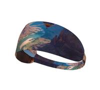 YTUOPWE Hot Air Balloon in the Canyon Picture Bandeau élastique Sport Head Tie for Men and Women Soft Quick Dry