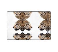 YTUOPWE Jaguar Head Tapis de sol en flanelle pour salon, bureau, table basse, lit, balcon 152,4 x 99,1 cm