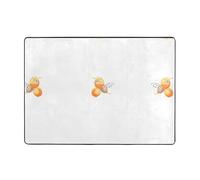 YTUOPWE Little bee eating honey - Tapis doux, moelleux, absorbant l'eau, durable, pour salon, bureau, table basse, lit, balcon, 203,2 x 147,3 cm