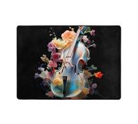 YTUOPWE Nice cello Picture Carpet Tapis doux, moelleux, absorbant l'eau, durable, pour salon, bureau, table basse, lit, balcon, 203,2 x 147,3 cm