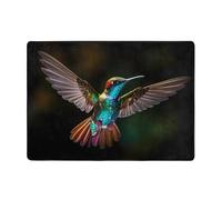 YTUOPWE Nice Hummingbird - Tapis doux, moelleux, absorbant l'eau, durable, pour salon, bureau, table basse, lit, balcon, 203,2 x 147,3 cm