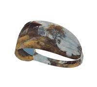 YTUOPWE Pavilion on the hill Picture Bandeau élastique Exercice Sports Head Tie pour homme et femme Doux Séchage rapide