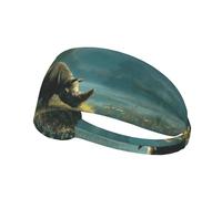 YTUOPWE Rhino on the river bank Picture Bandeau élastique Sport Head Tie for Men and Women Soft Quick Dry