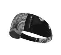 YTUOPWE Scribbles on white paper Picture Bandeau élastique Exercice Sport Head Tie for Men and Women Soft Quick Dry