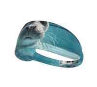 YTUOPWE Seals in the Pool Picture Bandeau élastique pour exercice sportif pour homme et femme Doux Séchage rapide