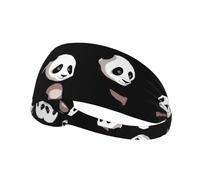 YTUOPWE Serre-tête élastique mignon panda géant pour homme et femme, doux, séchage rapide