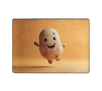 YTUOPWE Smiling potato - Tapis doux, moelleux, absorbant l'eau, durable, pour salon, bureau, table basse, lit, balcon, 203,2 x 147,3 cm
