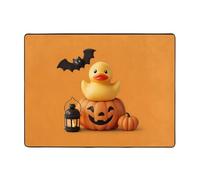 YTUOPWE Tapis de sol antidérapant 160 x 121,9 cm La joie de la citrouille et du canard. Bonne absorption de l'eau, adapté pour la cuisine, la salle de bain et le salon