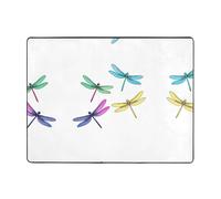 YTUOPWE Tapis de sol antidérapant 160 x 121,9 cm Les quatre frères libellules image bonne absorption de l'eau convient pour la cuisine, la salle de bain et le salon