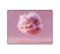 YTUOPWE Tapis de sol antidérapant 160 x 121,9 cm - Motif barbe à papa rose - Bonne absorption de l'eau - Convient pour la cuisine, la salle de bain et le salon