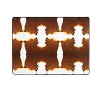 YTUOPWE Tapis de sol antidérapant 160 x 121,9 cm Tête d'ours marron Image bonne absorption de l'eau Convient pour la cuisine, la salle de bain et le salon