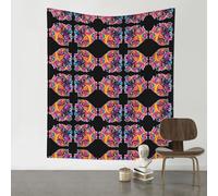 YTUOPWE Tapisserie décorative 152,4 x 129,5 cm, image graffiti âme, douce, durable, douce pour la peau, légère à suspendre au mur pour une utilisation en intérieur et en extérieur