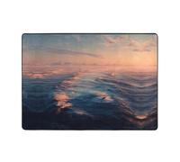 YTUOPWE The endless sea. Picture Carpet Tapis doux, moelleux, absorbant l'eau, durable, pour salon, bureau, table basse, lit, balcon, 203,2 x 147,3 cm