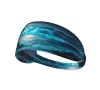 YTUOPWE The Fluorescent Sea Picture Bandeau élastique Sport Head Tie for Men and Women Soft Quick Dry