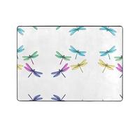 YTUOPWE The Four Dragonfly Brothers Tapis doux, moelleux, absorbant l'eau, durable, pour salon, bureau, table basse, lit, balcon, 203,2 x 147,3 cm