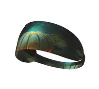 YTUOPWE The Glow of the Pumpkin Lamp Bandeau élastique Exercice Sport Head Tie for Men and Women Soft Quick Dry