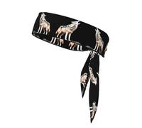 YTUOPWE The lonely wolf Picture Bandeau de sport doux et respirant évacuant l'humidité pour homme et femme