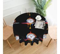 YTUOPWE The Passing Time Nappe ronde décorative 152,4 cm pour salle à manger intérieure et extérieure, fête, mariage