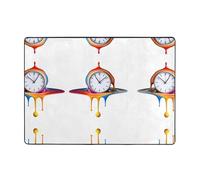 YTUOPWE The passing time Picture Carpet Tapis doux, moelleux, absorbant l'eau, durable pour salon, bureau, table basse, lit, balcon, 203,2 x 147,3 cm