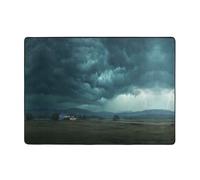 YTUOPWE The storm after the calm Picture Carpet Tapis doux, moelleux, absorbant l'eau, durable, pour salon, bureau, table basse, lit, balcon, 203,2 x 147,3 cm