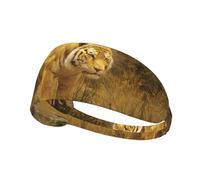 YTUOPWE The Tiger on the Riverbank Picture Bandeau élastique Sport Head Tie for Men and Women Soft Quick Dry