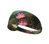 YTUOPWE Wild Roses in the Valley Bandeau élastique Exercice Sport Head Tie for Men and Women Soft Quick Dry