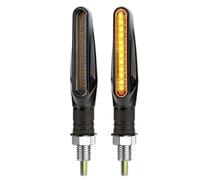 YTVPPKLGG clignotant Indicateurs Moto Clignotants LED Universels Pour Motos, Lumière Ambre Dynamique, Indicateur DRL, Feu Arrière Clignotant, 12V