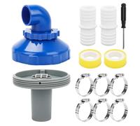 Ytwehela Buse d'entrée de piscine rotative - 32 mm - Pour piscine Intex Bestway - Buse d'entrée réglable - Buse de sortie de piscine
