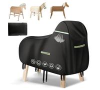 Ytwkafa Bâche de protection pour cheval en bois - Tissu Oxford 600D - Pour l'extérieur - Imperméable et indéchirable - Accessoires de protection pour cheval en bois - 140 x 100 x 130 cm