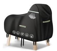 Ytwkafa Housse pour cheval en bois Oxford 600D, imperméable, indéchirable, accessoires pour cheval en bois avec boucles coupe-vent et sangles élastiques, noir, 130 x 65 x 110 cm